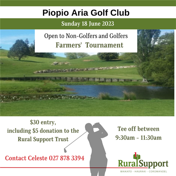 Farmers Golf Tournament - Piopio Aria Golf Club (Waikato)