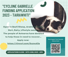 Funding Application for Cyclone Gabrielle - Recovery in the Tairawhiti area