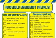 Household Emergency Checklist