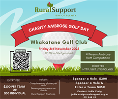 Rural Support Trust BOP Charity Ambrose Golf Day