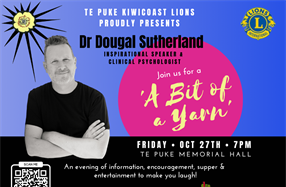 A Bit of a Yarn with Dougal Sutherland, a well-known Registered Clinical Psychologist, Te Puke, Bay of Plenty