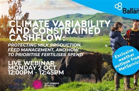 Dairy Women's Network - Climate Variability and Constrained Cashflow LIVE Webinar