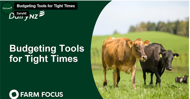 DairyNZ and Farm Focus's Budgeting tools for tight times