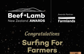 Surfing for Farmers recognised as Rural Champions at B+LNZ Awards