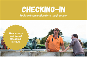New events announced for "Checking-in" rural recovery project in the North Island