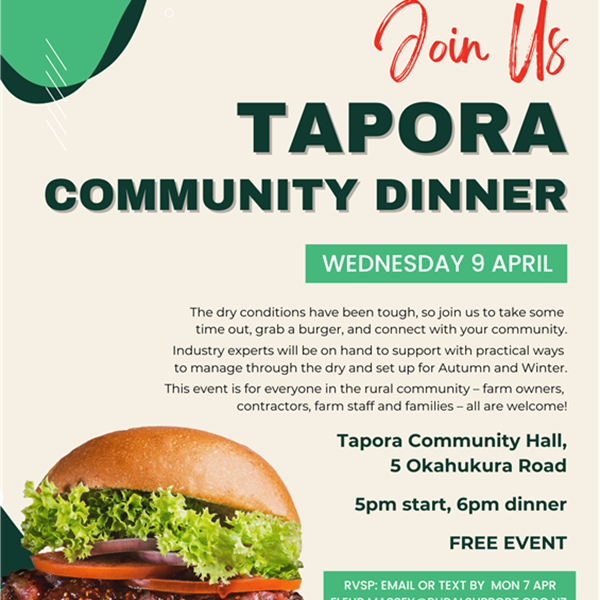 Community Dinner, Tapora