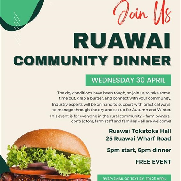 Community Dinner, Ruawai