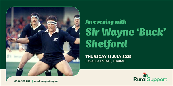 An Evening with Sir Wayne ‘Buck’ Shelford - Tuakau, Waikato