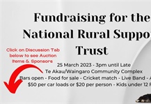 Fundraising Event for the National Rural Support Trust - Te akau, Waikato