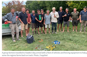 Cyclone Gabrielle: Group of southern farmers help out in Hawke’s Bay