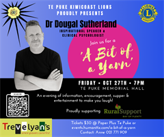 A Bit of a Yarn with Dougal Sutherland, a well-known Registered Clinical Psychologist, Te Puke, Bay of Plenty