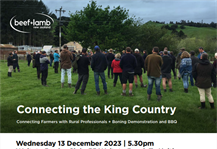 Connecting Farmers with Rural Professionals + Boning Demonstration and BBQ - Te Kuiti, Waikato