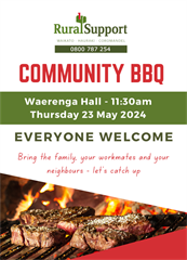 Community BBQ - Waerenga Hall, Waikato