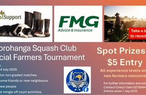 Otorohanga Squash Club Social Farmers Tournament - Otorohanga, Waikato