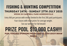The Charity Classic Fishing & Hunting Competition - Morrinsville, Waikato