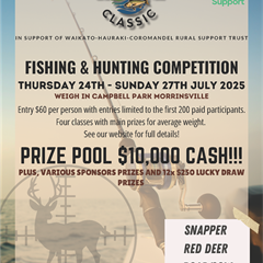 The Charity Classic Fishing & Hunting Competition - Morrinsville, Waikato