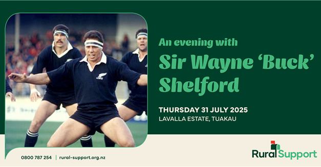 An Evening with Sir Wayne ‘Buck’ Shelford - Tuakau, Waikato