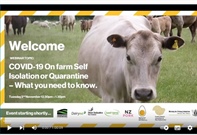 COVID-19 On farm Self Isolation or Quarantine - What you need to know
