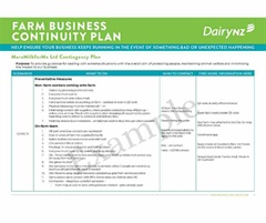 Farm Business Continuity Planning