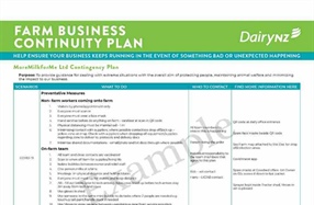 Farm Business Continuity Planning